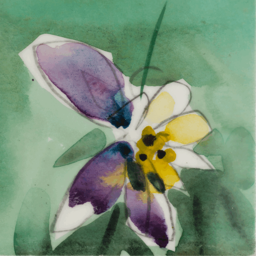 Watercolor art - flower