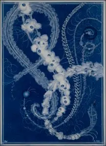 Blue and white spiral art - Disclosures page