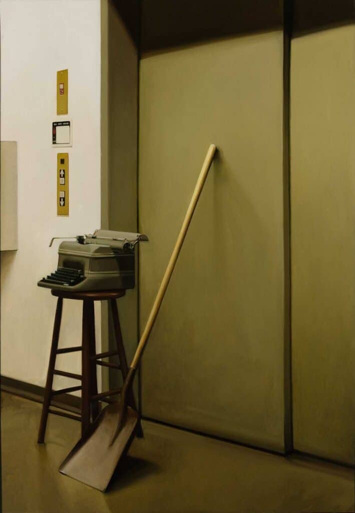 Aaron Brown, Underground, 2005, Oil on Panel, First Western Art Collection