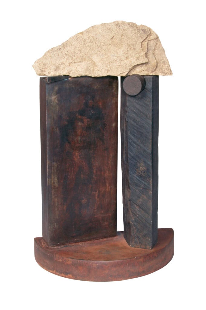 Carl Reed, Portal Study, 1997, Stone, Wood, Steel, First Western Art Collection