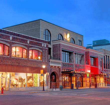 Photo of downtown Bozeman Montana