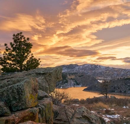 Horsetooth Reservoir in Fort Collins Colorado