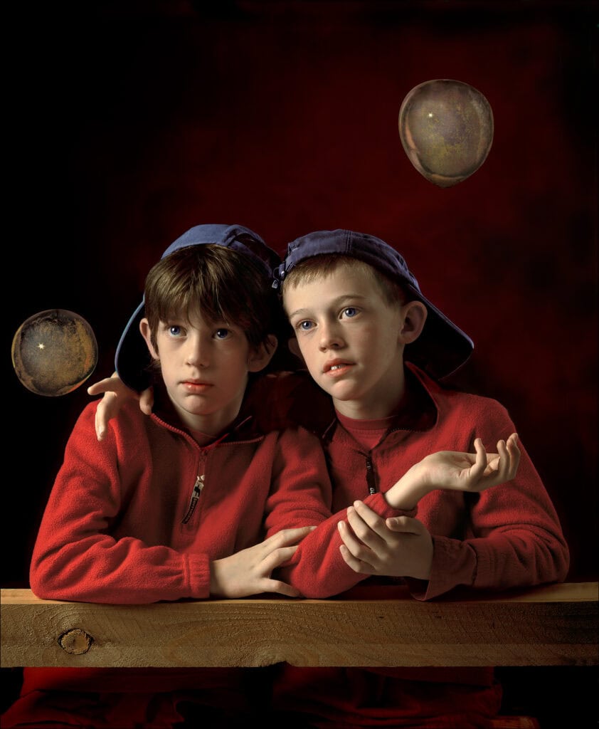 John Bonath, Twin Boys (Vanities Series), 2007, Archival Ink Pigment Print, First Western Art Collection