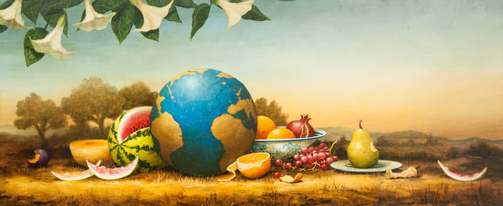 Kevin Sloan, The End of the Picnic, 2006, Acrylic on Canvas | First Western Art Collection