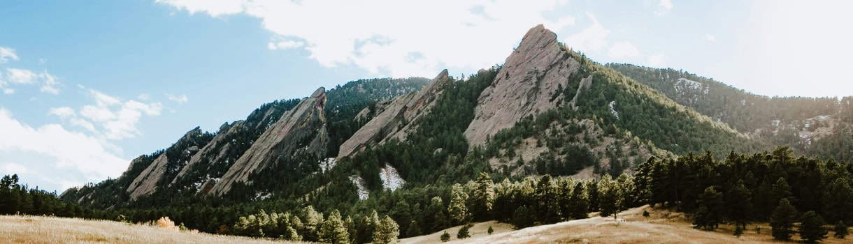 Flatirons in Boulder Colorado