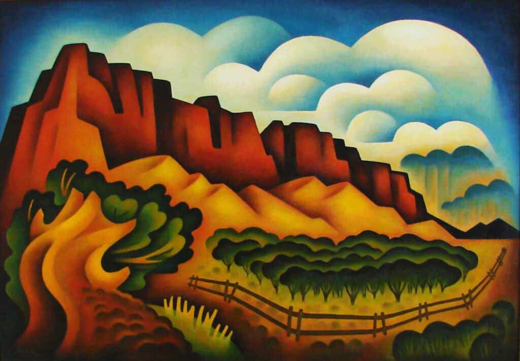 Sushe Felix, Orchard, 2010, Acrylic on Panel, First Western Art Collection