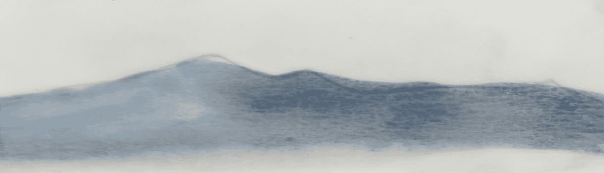 Watercolor blue abstract mountain