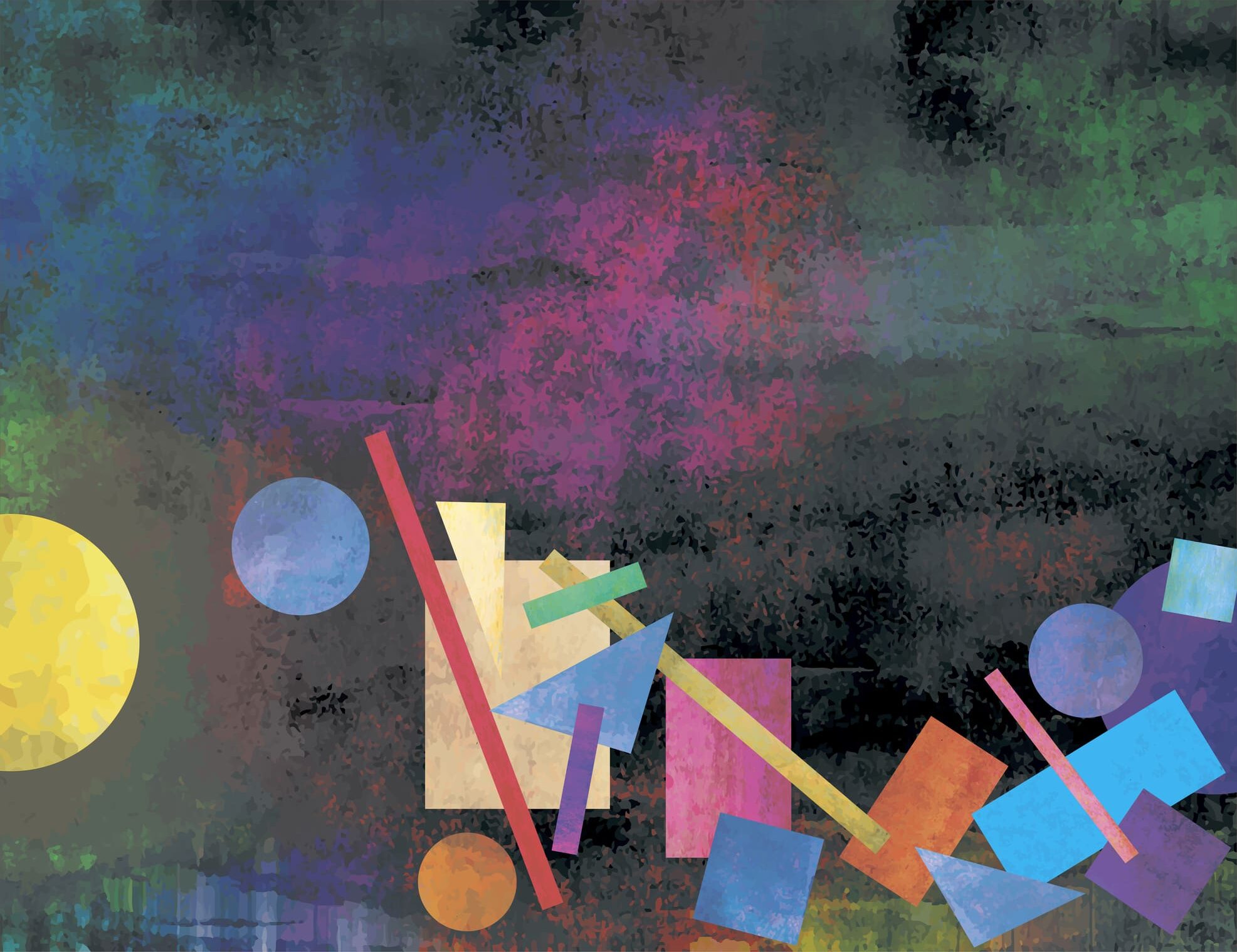 Abstract Background. Geometric Shapes.